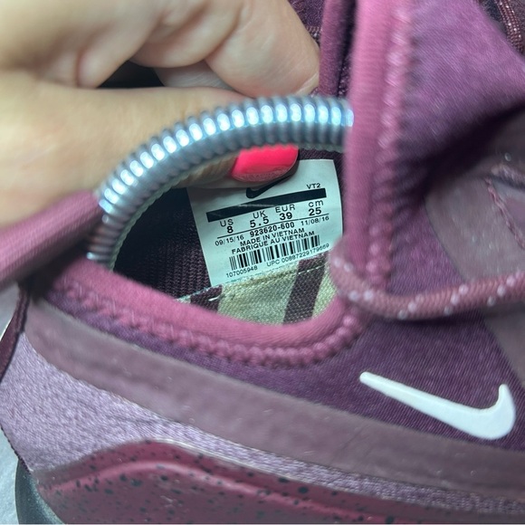 Nike LunarCharge Running Shoes 923620-600 Womens sz 8 - maroon - Picture 5 of 6